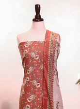 Bin Saeed Digital Printed Cotton 3 Piece Unstitched Suit BS25DPC D-167
